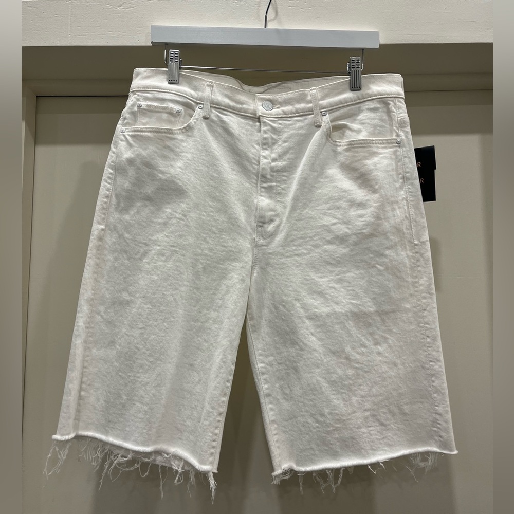Mother Denim - White Denim Shorts - Size 32